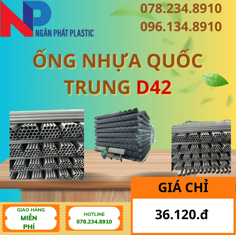 Ống Nhựa PVC D42 Quốc Trung Giá Rẻ Ống Nhựa PVC D42 Quốc Trung Giá Rẻ