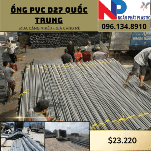 Ống Nhựa PVC D27 Quốc Trung