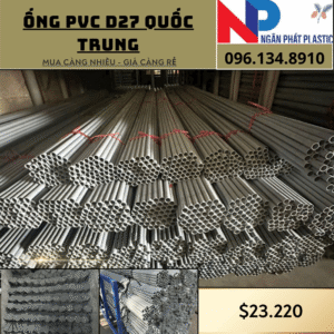 Ống Nhựa PVC D27 Quốc Trung