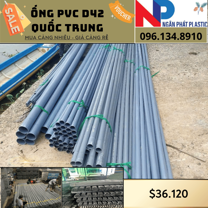 Ống Nhựa PVC D42 Quốc Trung Ống Nhựa PVC D42 Quốc Trung