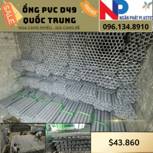 Ống Nhựa PVC D49 Quốc Trung