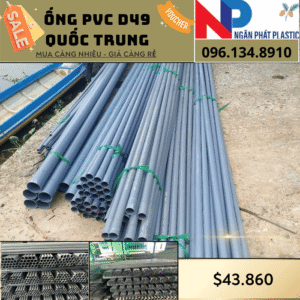 Ống Nhựa PVC D49 Quốc Trung