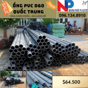 Ống Nhựa PVC D60 Quốc Trung