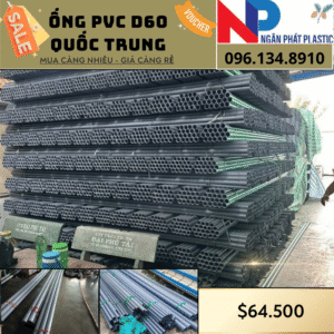 Ống Nhựa PVC D60 Quốc Trung
