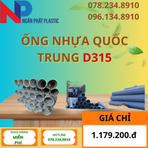 Ống Nhựa PVC D315 Quốc Trung