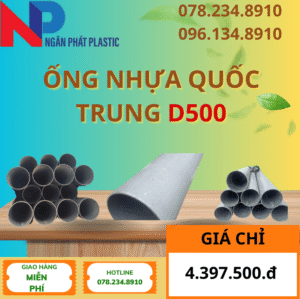 Ống Nhựa PVC D500 Quốc Trung