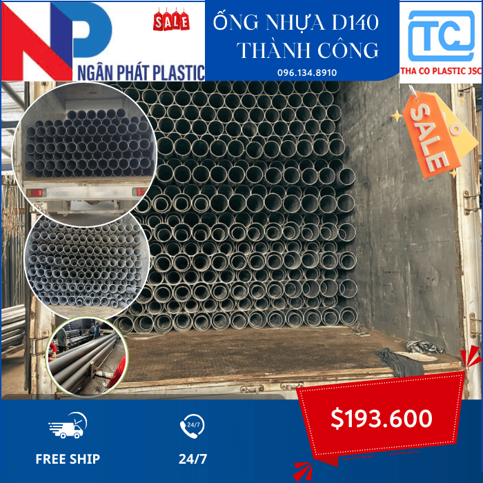 Ống Nhựa PVC 140 Thành Công Ống Nhựa PVC 140 Thành Công