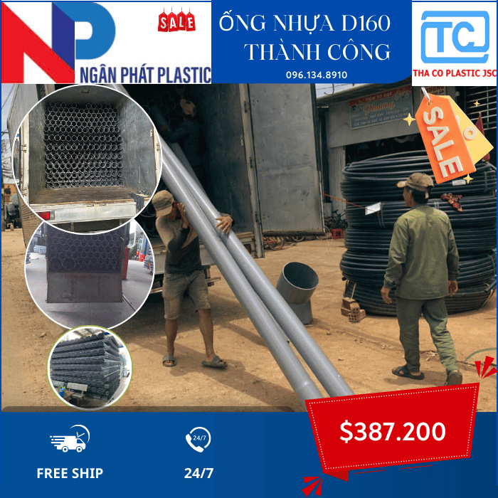 Ống Nhựa PVC 160 Thành Công Ống Nhựa PVC 160 Thành Công