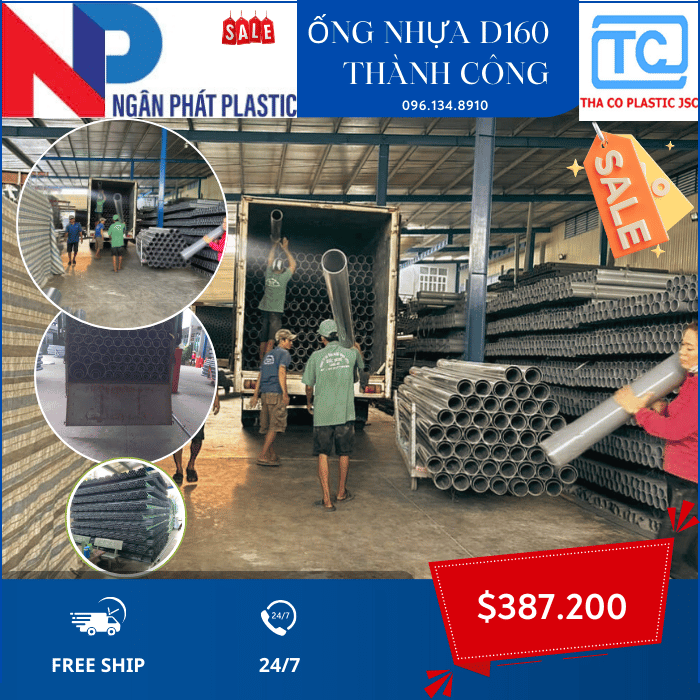 Ống Nhựa PVC 160 Thành Công Ống Nhựa PVC 160 Thành Công