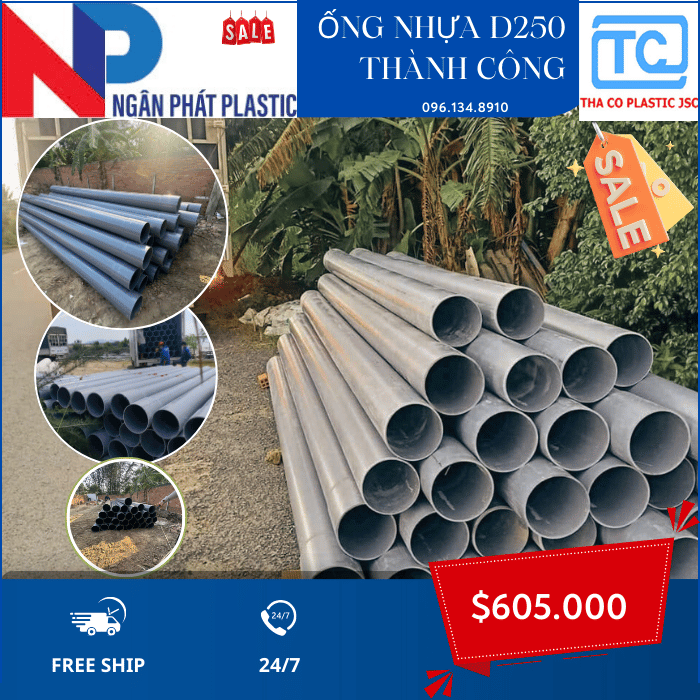 Ống Nhựa PVC 250 Thành Công Ống Nhựa PVC 250 Thành Công