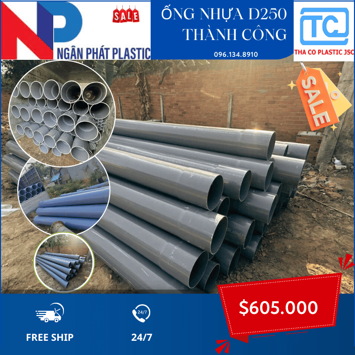 Ống Nhựa PVC 250 Thành Công Ống Nhựa PVC 250 Thành Công
