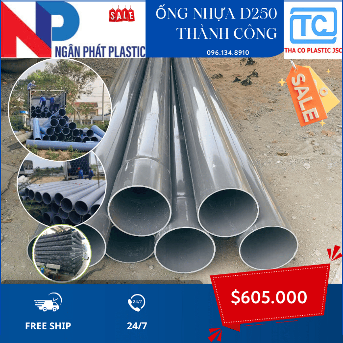 Ống Nhựa PVC 250 Thành Công Ống Nhựa PVC 250 Thành Công