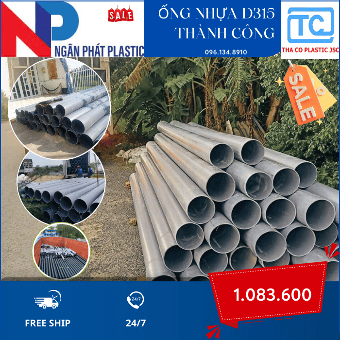 Ống Nhựa PVC 315 Thành Công Ống Nhựa PVC 315 Thành Công