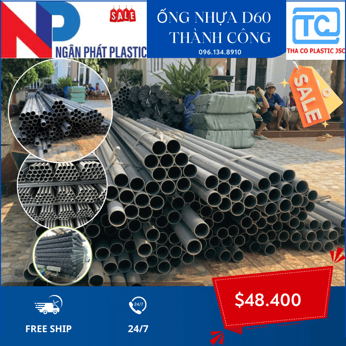 Ống Nhựa PVC 60 Thành Công Ống Nhựa PVC 60 Thành Công