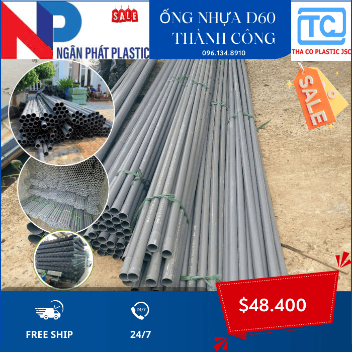Ống Nhựa PVC 60 Thành Công Ống Nhựa PVC 60 Thành Công