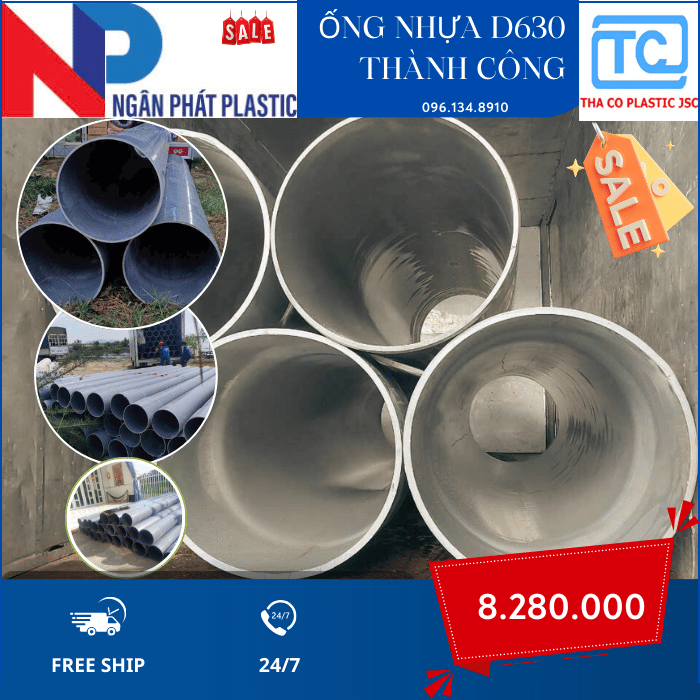 Ống Nhựa PVC 630 Thành Công Ống Nhựa PVC 630 Thành Công