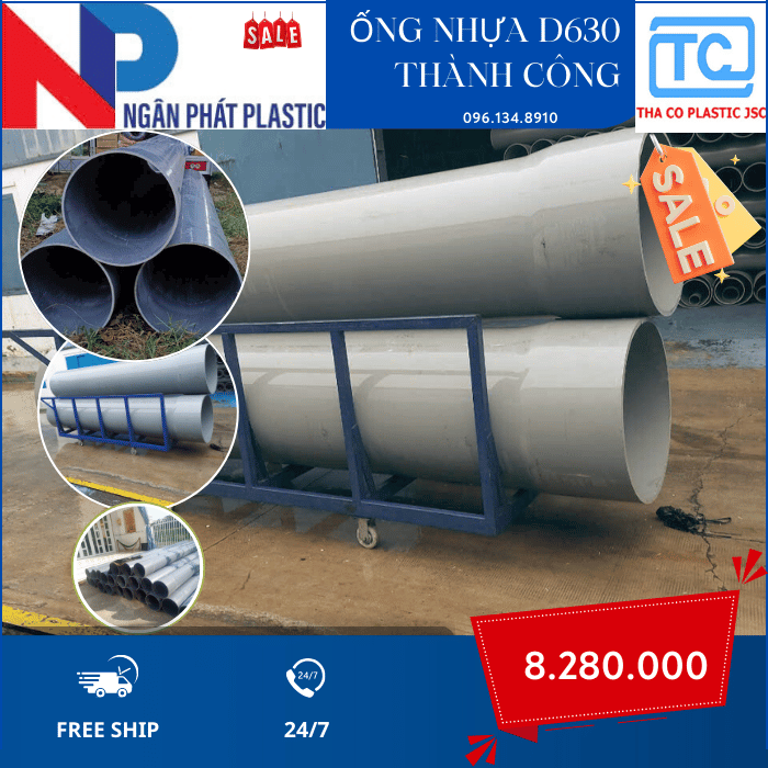 Ống Nhựa PVC 630 Thành Công Ống Nhựa PVC 630 Thành Công