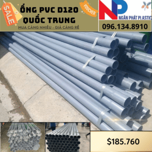 Ống Nhựa PVC D120 Quốc Trung