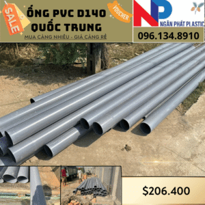 Ống Nhựa PVC D140 Quốc Trung