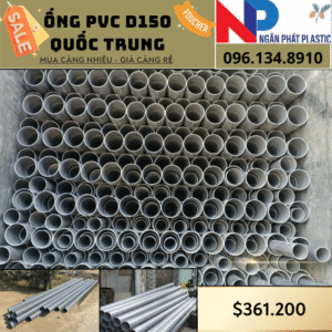 Ống Nhựa PVC D150 Quốc Trung