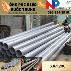 Ống Nhựa PVC D150 Quốc Trung