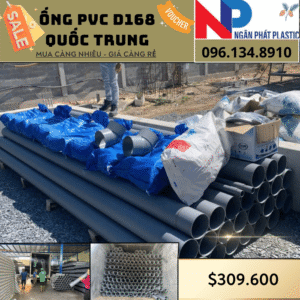 Ống Nhựa PVC D168 Quốc Trung