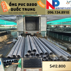 Ống Nhựa PVC D200 Quốc Trung