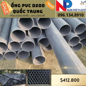 Ống Nhựa PVC D200 Quốc Trung