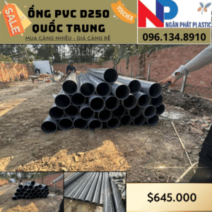 Ống Nhựa PVC D250 Quốc Trung