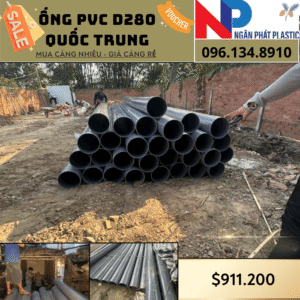 Ống Nhựa PVC D280 Quốc Trung