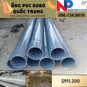 Ống Nhựa PVC D280 Quốc Trung