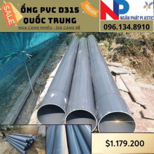 Ống Nhựa PVC D315 Quốc Trung