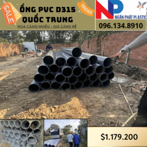 Ống Nhựa PVC D315 Quốc Trung
