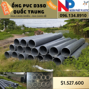 Ống Nhựa PVC D350 Quốc Trung