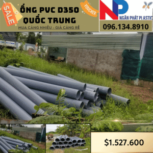 Ống Nhựa PVC D350 Quốc Trung