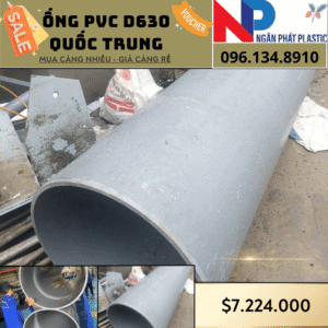 Ống Nhựa PVC D630 Quốc Trung