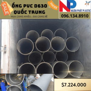 Ống Nhựa PVC D630 Quốc Trung