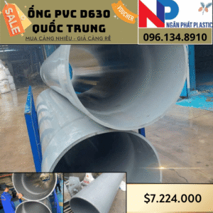 Ống Nhựa PVC D630 Quốc Trung