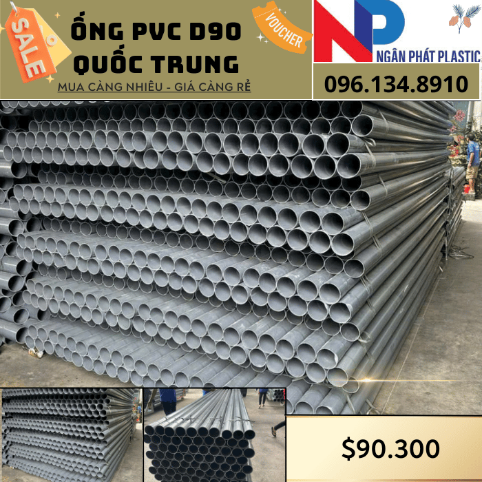 Ống Nhựa PVC D90 Quốc Trung Ống Nhựa PVC D90 Quốc Trung