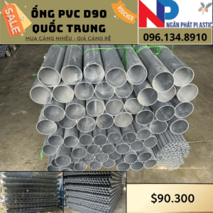 Ống Nhựa PVC D90 Quốc Trung