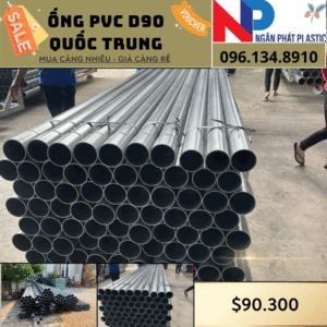 Ống Nhựa PVC D90 Quốc Trung