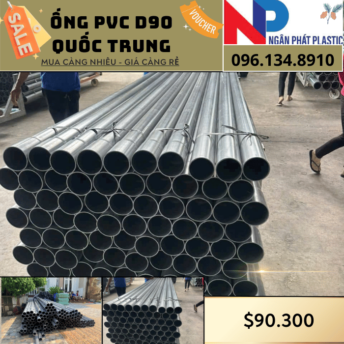 Ống Nhựa PVC D90 Quốc Trung Ống Nhựa PVC D90 Quốc Trung