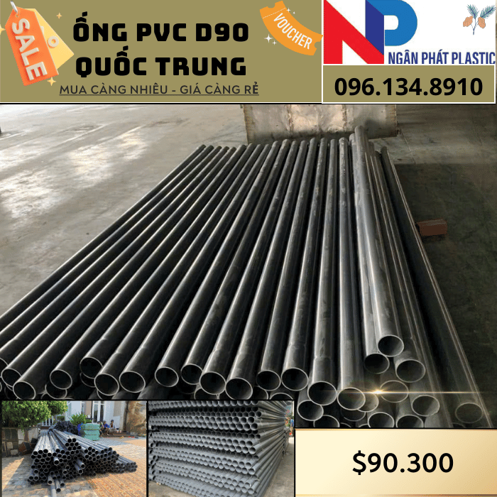 Ống Nhựa PVC D90 Quốc Trung Ống Nhựa PVC D90 Quốc Trung