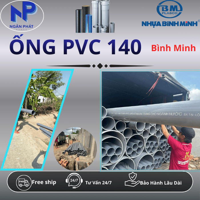 Ống Nhựa D140 Bình Minh Ống Nhựa D140 Bình Minh