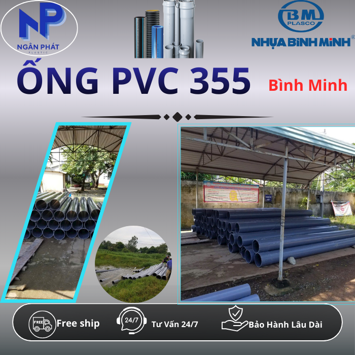 Ống Nhựa D355 Bình Minh Ống Nhựa D355 Bình Minh