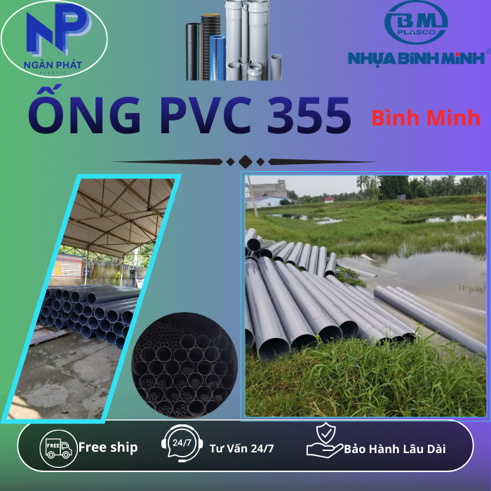 Ống Nhựa D355 Bình Minh Ống Nhựa D355 Bình Minh