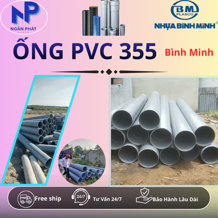 Ống Nhựa D355 Bình Minh