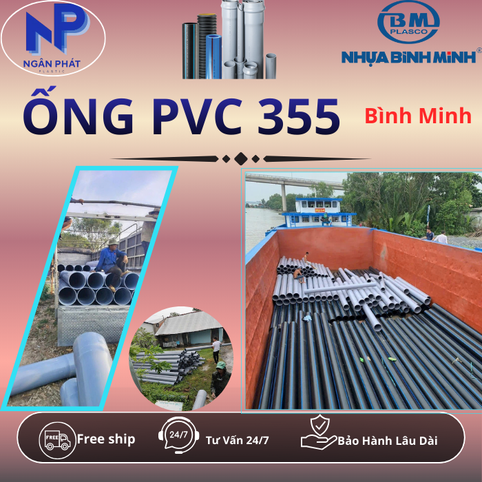 Ống Nhựa D355 Bình Minh Ống Nhựa D355 Bình Minh