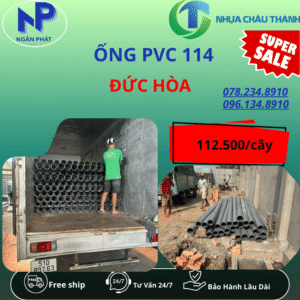 Ống Nhựa PVC 114 Đức Hòa