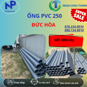 Ống Nhựa PVC 250 Đức Hòa Giá Rẻ